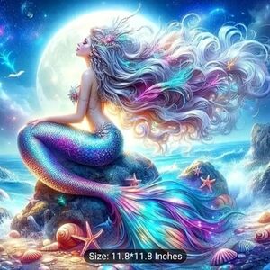 🏡Colorful Mermaid Diamond Art